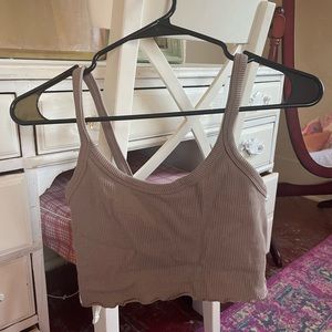 Forever 21 Brown Workout Cropped Tank